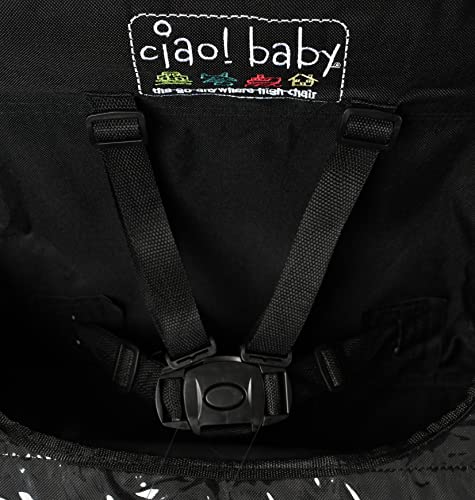 Image of ciao! Baby Portable High Chair, for Travel and Camping, Black