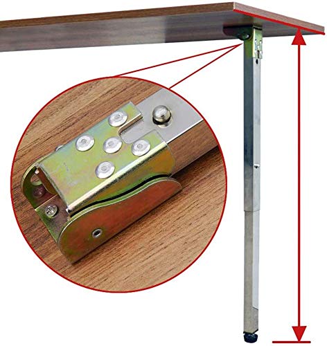 Pieds télescopiques en métal avec support de levage push-pull robuste - 6