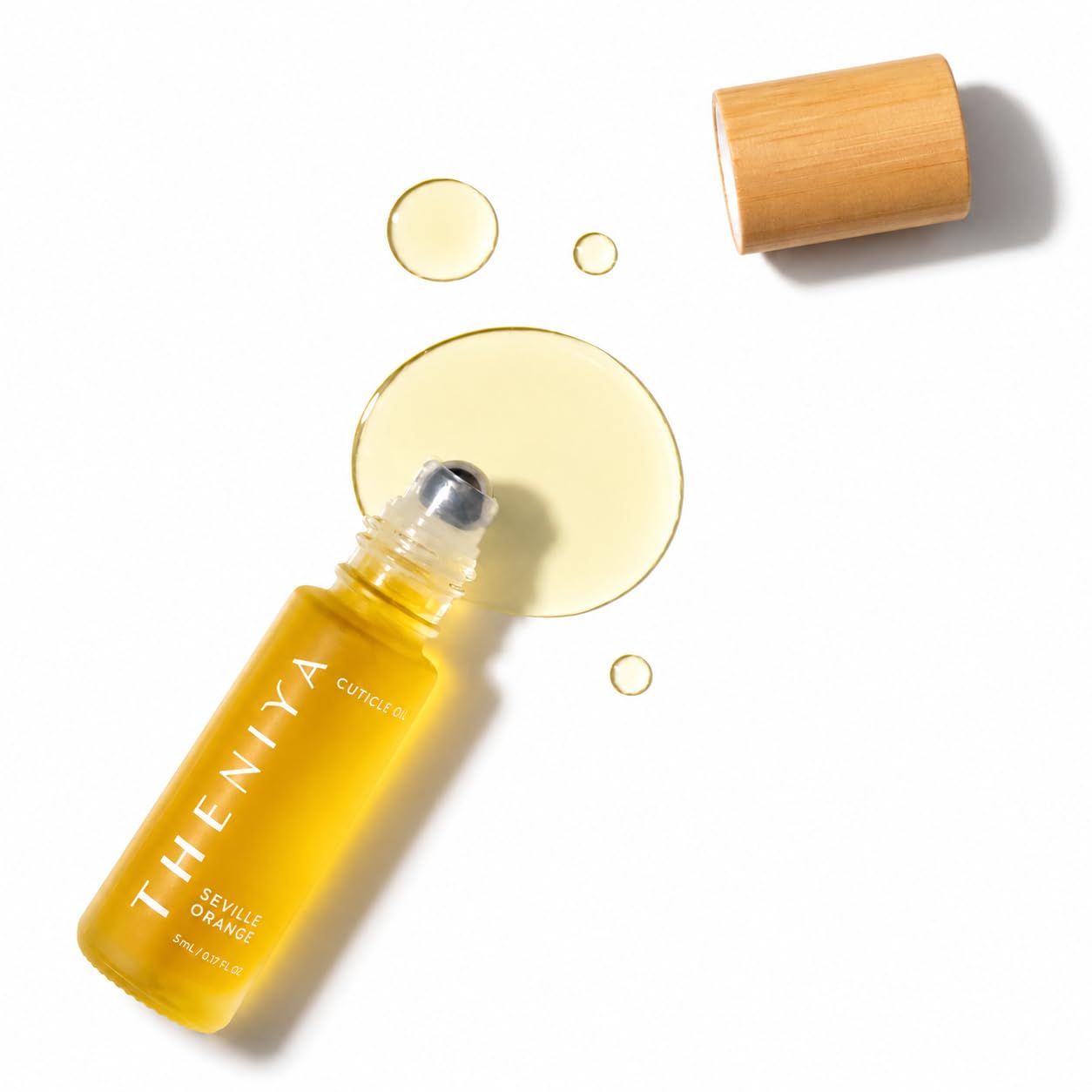 Cuticle Oil Made in USA - Hydrating Roll-On with Jojoba & Vitamin E - 5mL Travel Sized (Orange Fragrance)