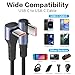 YACSEJAO 90 Degree Coiled USB C to USB C Cable 65W 1M/3.2FT Retractable USB Type C Cable for Car,Supports 6A Fast Charging & Data Transfer,for Phone, Laptop, Charger (Right Angle)