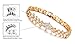 OPK Jewelry Gorgeous Cubic Zirconia Bracelet for Women 18k Gold Plated Charm Chain Gold Bracelet