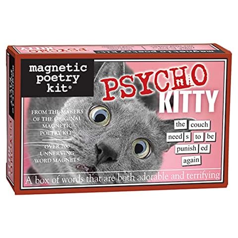 Magnetic Poetry Psycho Kitty Magnetic Word Kit Cover