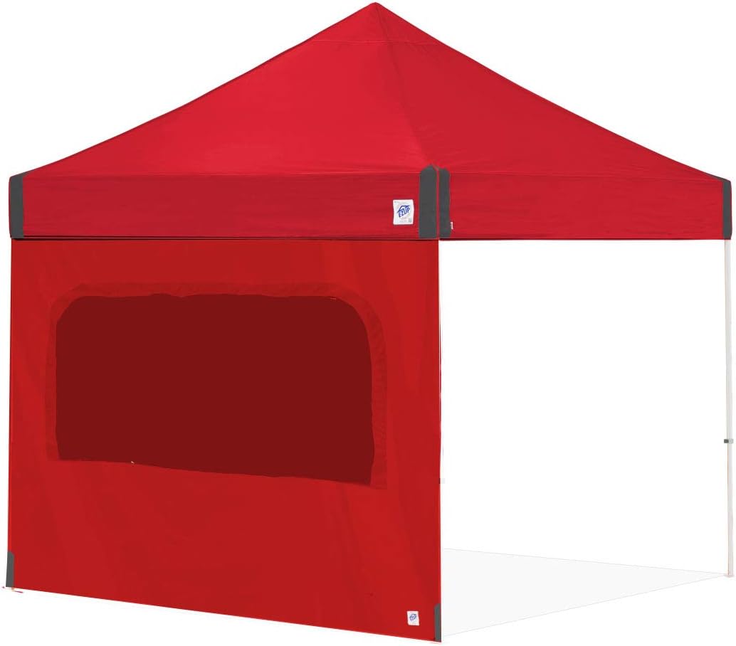 E-Z UP Single Sidewall with Screened Window, Fits 10' Straight Leg, Truss Clip Attachment, Punch