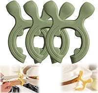 Vista 9 de Soporte multifunción de mango de olla de silicona, estante para espátulas, 2026, portacucharas antideslizante, organizador de cocina, liberador