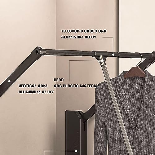 Tringles de garde-robe rétractables 22-47 pouces en acier robuste de 30 kg - 5