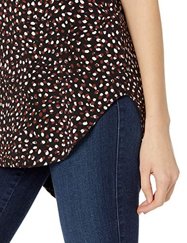 Daily Ritual Women's Jersey Standard-Fit Short-Sleeve Open Crewneck Tunic, Abstract Print, X-Large #TOP2