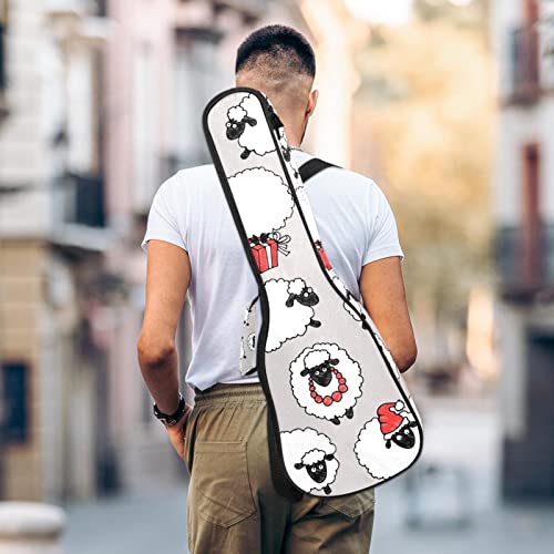 Housse de ukulélé de concert robuste grise avec finitions soignées et rembourrage 10mm - 5