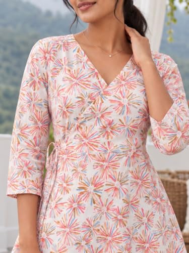 Image of feranoid Women Cotton Angrakha Kurti