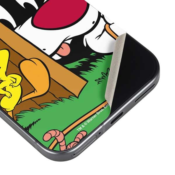 Skinit Decal Phone Skin Compatible with Google Pixel 9a - Officially Licensed Looney Tunes Tweety Bird Sylvester Ten Cents Design