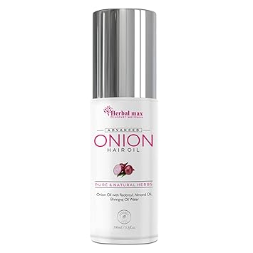 Herbal max Advance Onion Seed Hair Oil for Silky and Strong Hair, | Controls Hair Fall, Promotes Growth, 100ML