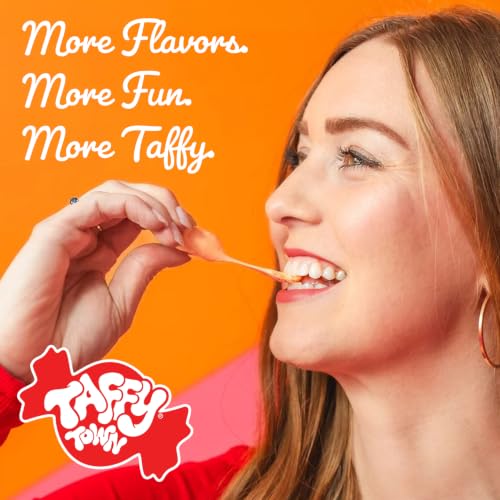 Taffy Town Saltwater Taffy, Assorted (5lb Bag) | Bulk Individually Wrapped, Whipped, Gourmet Nougat-Style Candy, Soft & Delicious, Party good Candies, Nut Free, Gluten Free - image 8