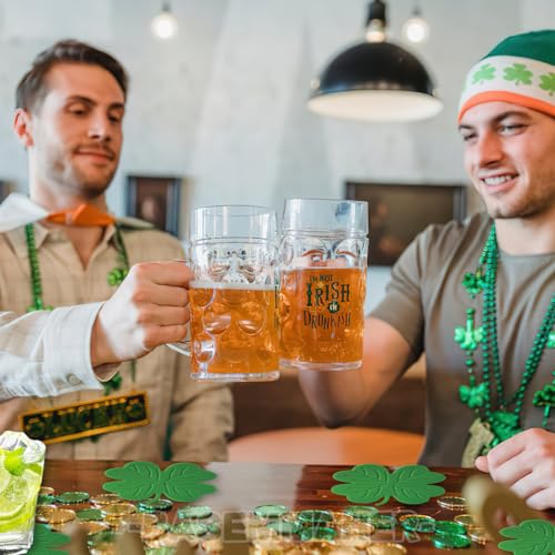 4Pcs-St-Patricks-Day-Coaster-Silicone-Green-Shamrock-Drink-Coasters-Non-Slip-Insulation-Lucky-Clover-Tea-Cup-Mats-Coffee-Coasters-for-Mugs-Cups-Irish-Party-Home-Office-Table-Decoration-Supplies 4Pcs St Patricks Day Coaster Silicone Green Shamrock Drink Coasters Non Slip Insulation Lucky Clover Tea Cup Mats Coffee Coasters for Mugs Cups Irish Party Home Office Table Decoration Supplies