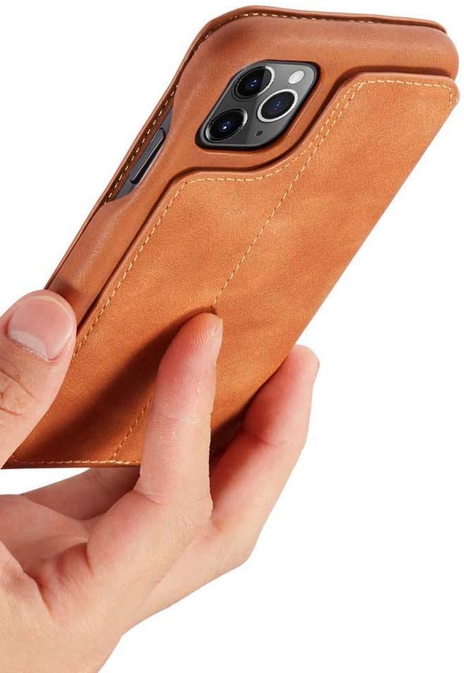 Housse iPhone 12 Pro antichoc KANUZ rouge avec béquille