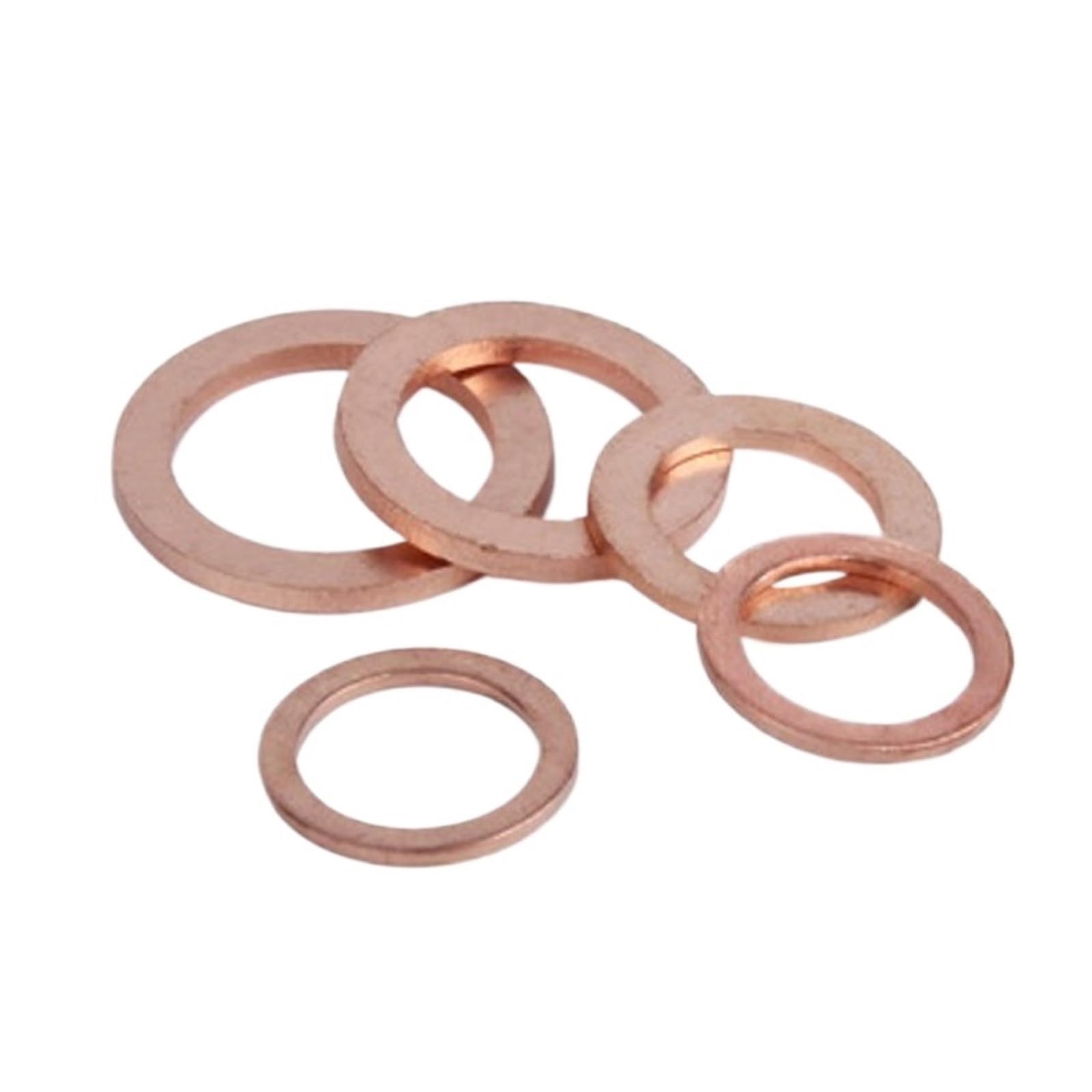 M3 M4 M5 M6 M7 M8 M10 Dicke 0,1mm 0,2mm 0,3mm 0,5mm Dünne Kupferscheibe Shim Flachring Dichtungsringe Dichtung Unterlegscheiben(M10x16 20PCS,Thickness 0.1mm)