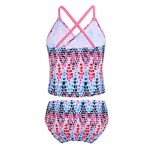 image for iEFiEL Kids Big Girls Tankini Swimsuit Tops Set Two Pieces Bathing Sui