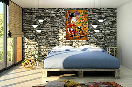 Toile Dagobert Duck moderne pour réveiller un mur blanc triste - 5