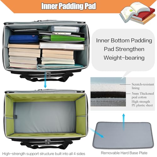 Bolsa para profesores con ruedas y plataforma desmontable multifuncional 4