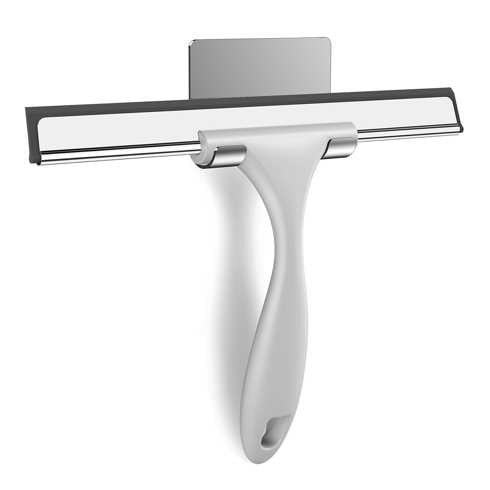 SetSail Shower Squeegee for Glass Doors All-Purpose Squeegee for Shower Glass Heavy Duty Window Squeegee with Hook for Tile, Sink, Mirror, Car Windshield Cleaning 10 Inches