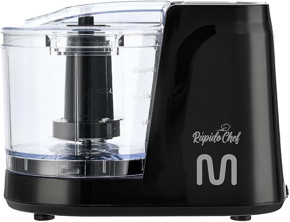 Mini Processador de Alimentos 127V com 100W 350ml Lâminas em Inox Preto Multilaser - CE076