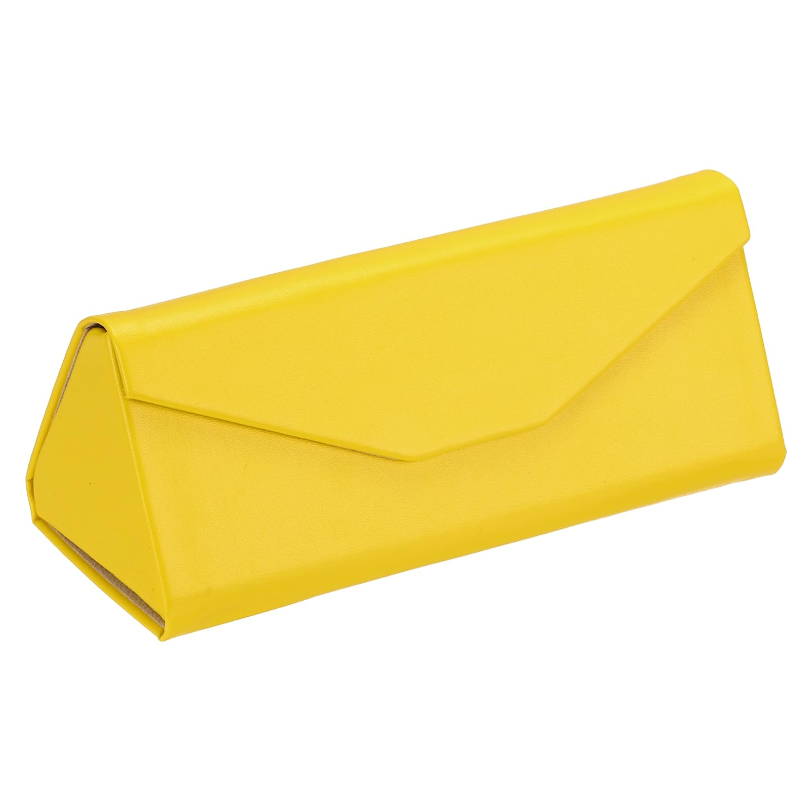 PATIKIL Foldable Glasses Case, Triangle Magnetic Sunglasses Organizer Case PU Leather Hard Eyeglass Case (1 Pcs)