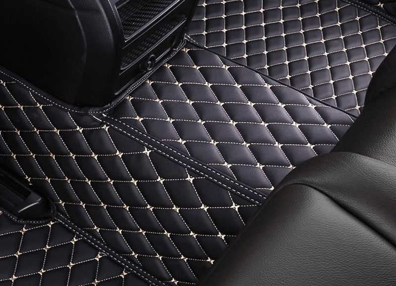 Tapis de sol Audi Q7 2006-2015 sur mesure à 5 sièges gris - ESPYN - 8
