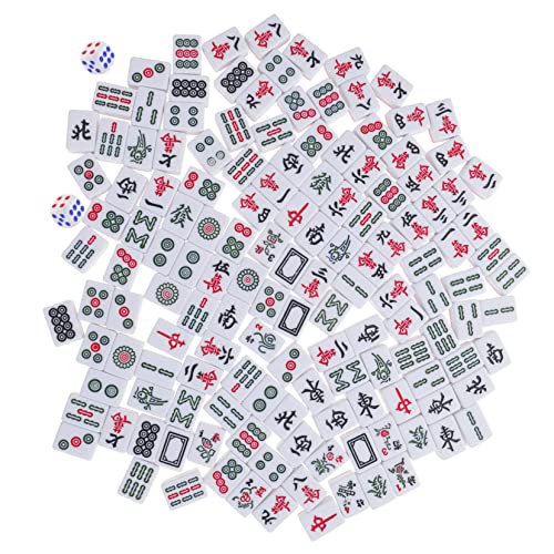 Jeu de mahjong miniature portable et kit complet de tuiles traditionnelles pour voyage