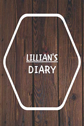 Lillian's Diary: Wood Background Diary / Notebook / Journal School Gift for Lillian / Diary / Unique Greeting Card Alternative