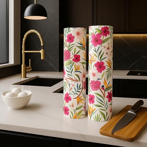 Image of WWW.THROWPILLOW.IN Fridge Handle Covers, Set of 2|Floral Printed Washable Fridge Handle Cover For Lg Samsung Fridge Refrigerator Door Handle Cover Kitchen Decor, 2 Piece