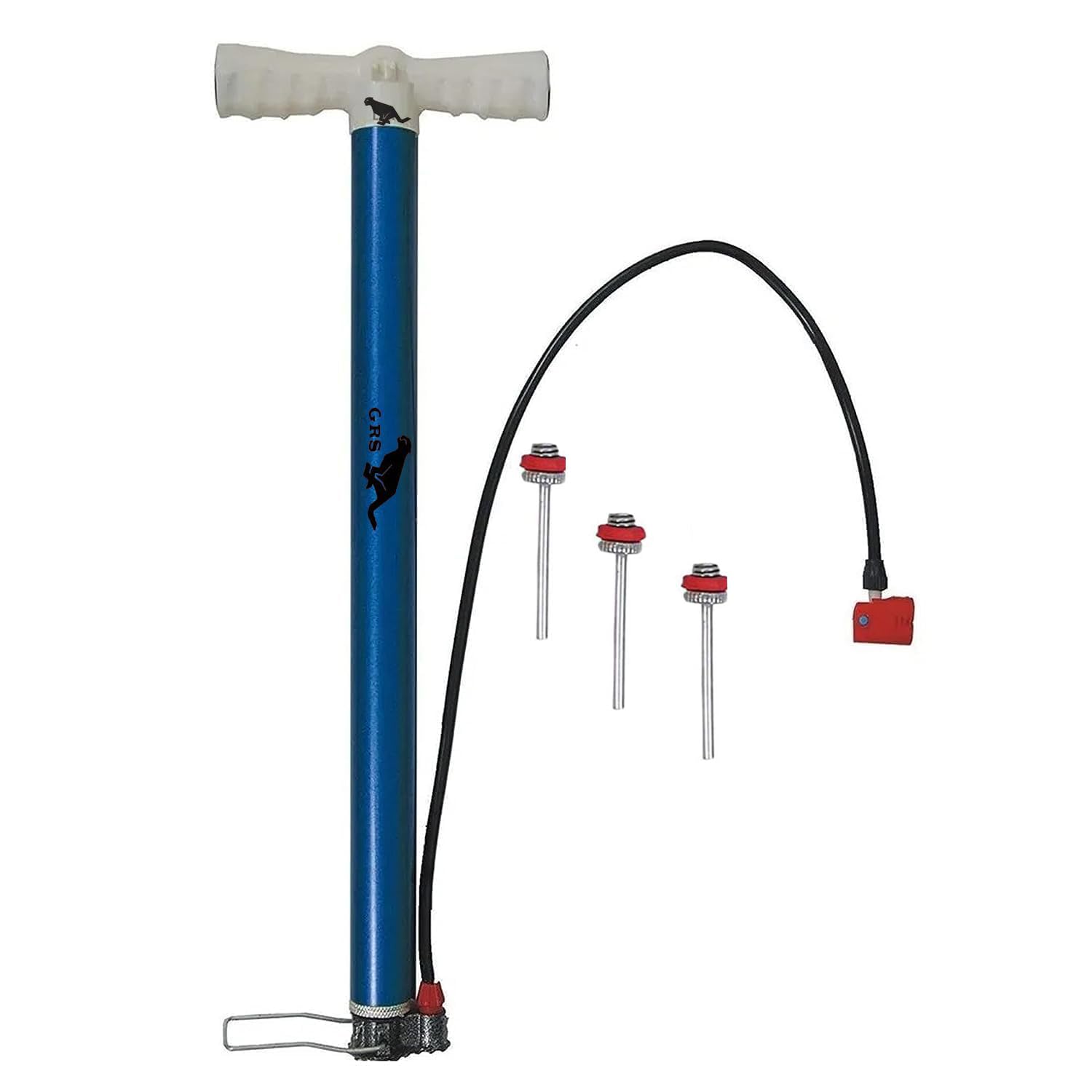 GRS Manual Air Inflator Pump with 3 Free Inflation Needles – Compact & Durable Hand Pump for Balls, Toys & More