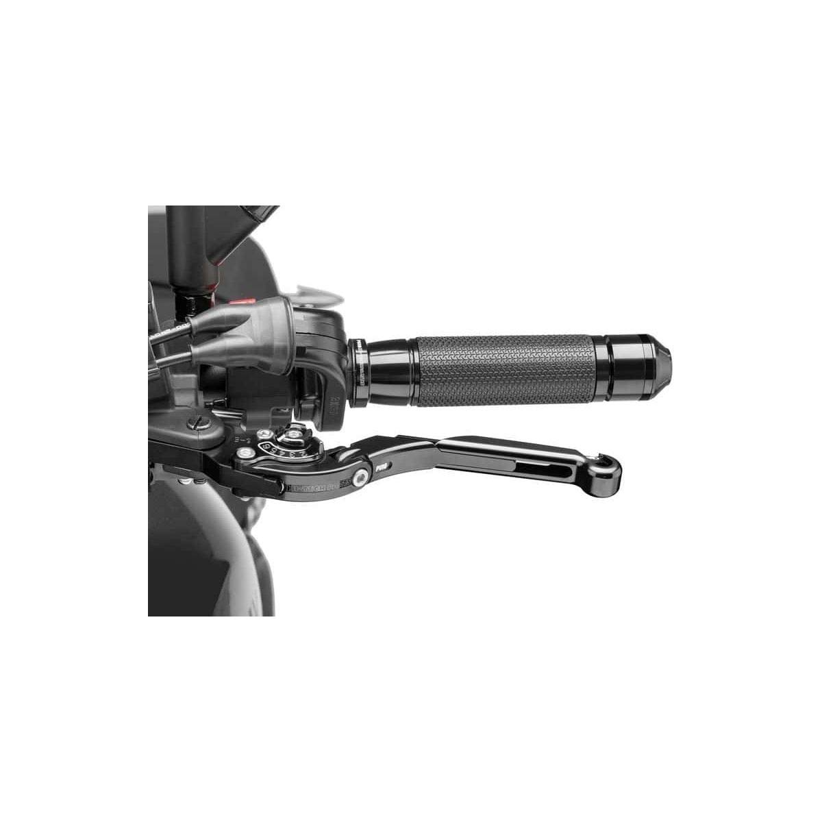 PUIG 24NNN Levier d’embrayage 3.0. Noir extensible noir pliant avec sélecteur Noir PUIG 24NNN Levier d’embrayage 3.0. Noir extensible noir pliant avec sélecteur Noir