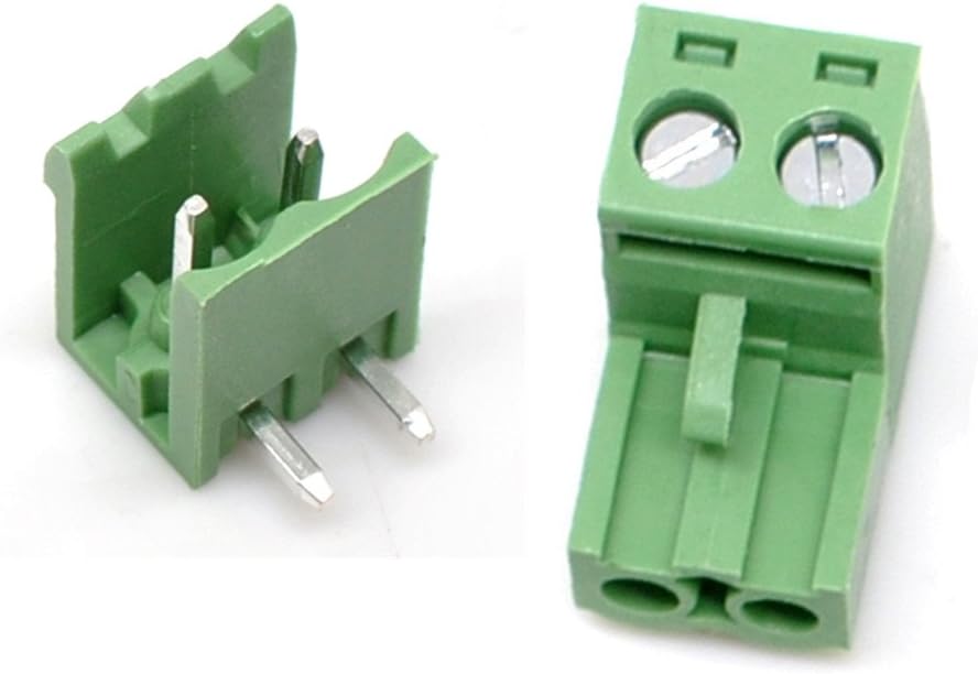 Oiyagai Willwin Willwin 5.08 mm Pitch Right Angle 20Set 2pin PCB Pluggable Terminal Block Connectors