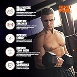 TestoFuel 120 T-Booster Pills - Test Booster for Men - 100% Natural Ingredients - Contributes to Normal Testosterone Levels & Muscle - Vitamin, Fenugreek & Magnesium Booster - UK Made Pro Supplement - Image 3