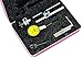 Starrett 708MACZ Dial Test Indicator with Attachments, Dovetail Mount, Yellow Dial, 0-100-0 Reading, 35mm Dial Dia., 0-0.2mm Range, 0.002mm Graduation