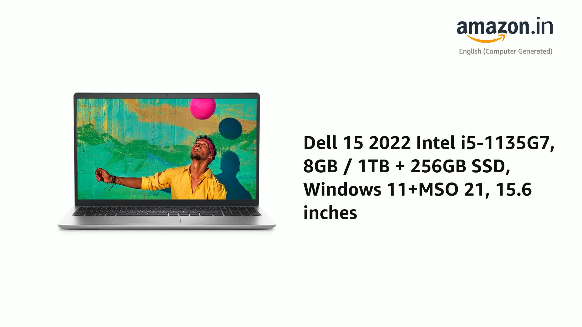Dell 15 2022 Intel i5-1135G7, 8GB / 1TB + 256GB SSD, Windows 11+