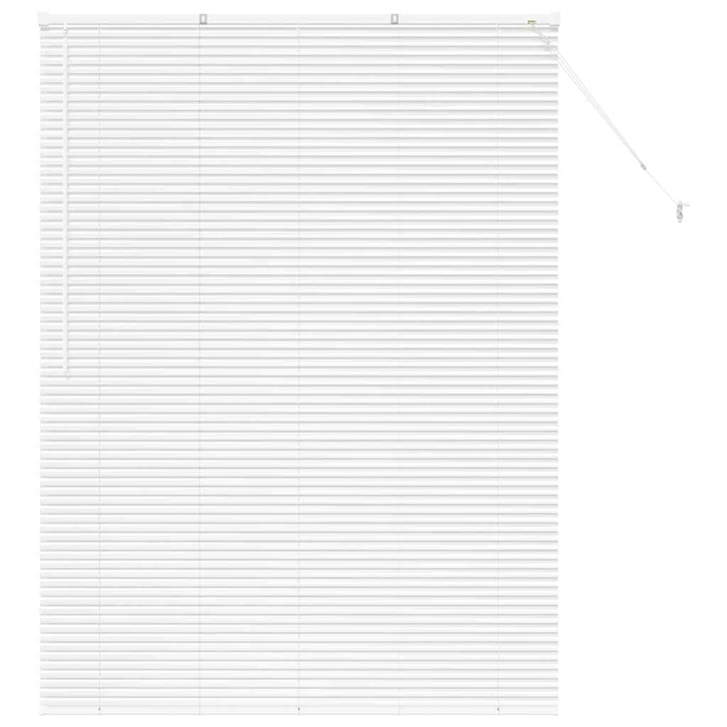Vidaxl Venetian Blinds Height Adjustable White 175 X 130 Cm Aluminium