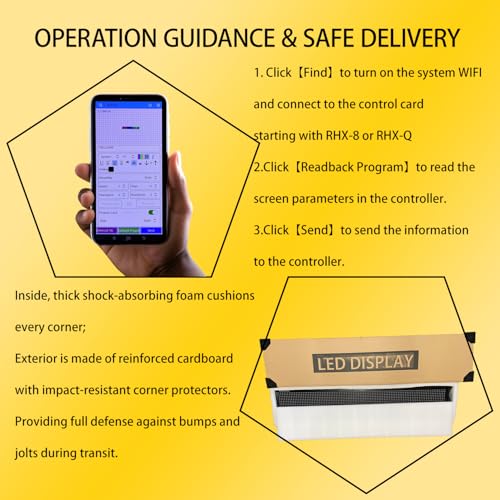 Image of P10 Programmable Scrolling LED SIGN 40 inchx8 inch LED Display, High Brightness & IP65 Waterproof Indoor Outdoor Digital Signage led screen, Open Signs Welcome Sign for Homedecor & Business Advertising