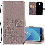 COTDINFORCA Case for Samsung J7 Pro Wallet Case Leather Premium PU Embossed Design Magnetic Closure...