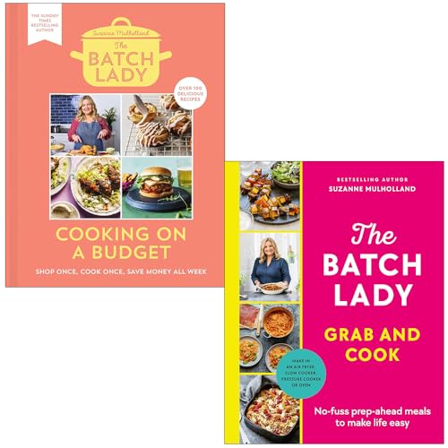 Suzanne Mulholland The Batch Lady Collection 2 Books Set (The Batch Lady Cooking On A Budget & The Batch Lady Grab And Cook)