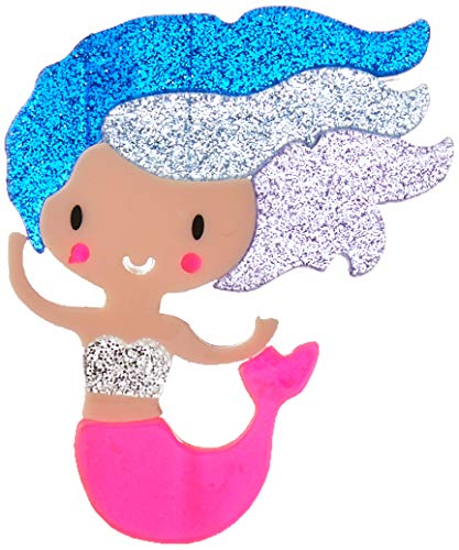 Tiara infantil sereia blue acrilico