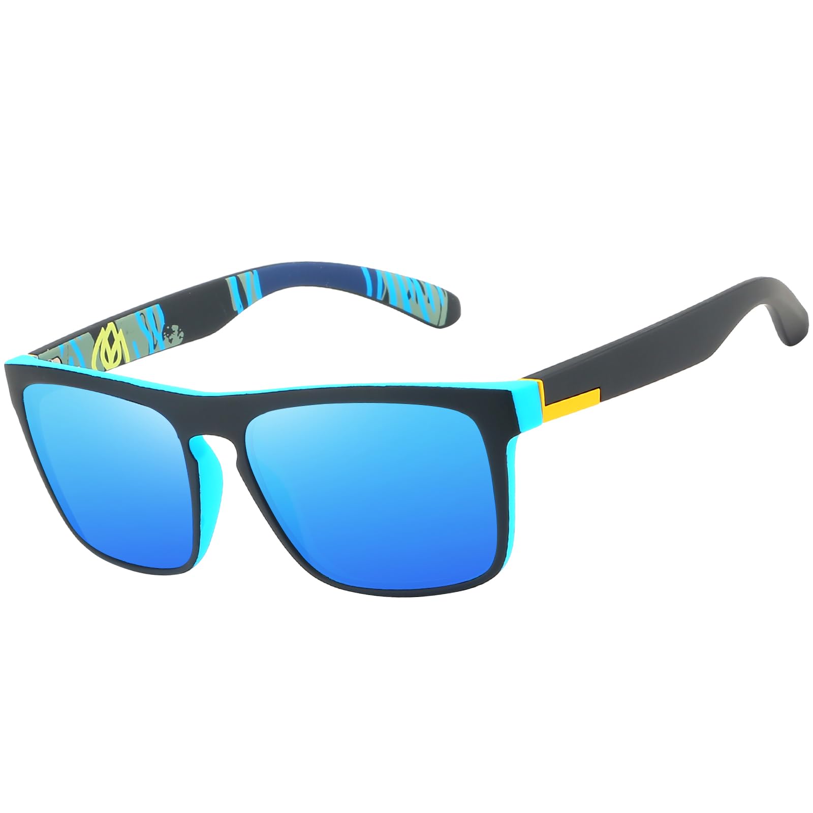 LEDING&BEST Polarisierte Sonnenbrille Herren Damen,Fahren,Angeln,Radfahren,Wandern/Vintage-Brille Outdoor-Sportarten Strand UV-Schutz Sonnenbrillen
