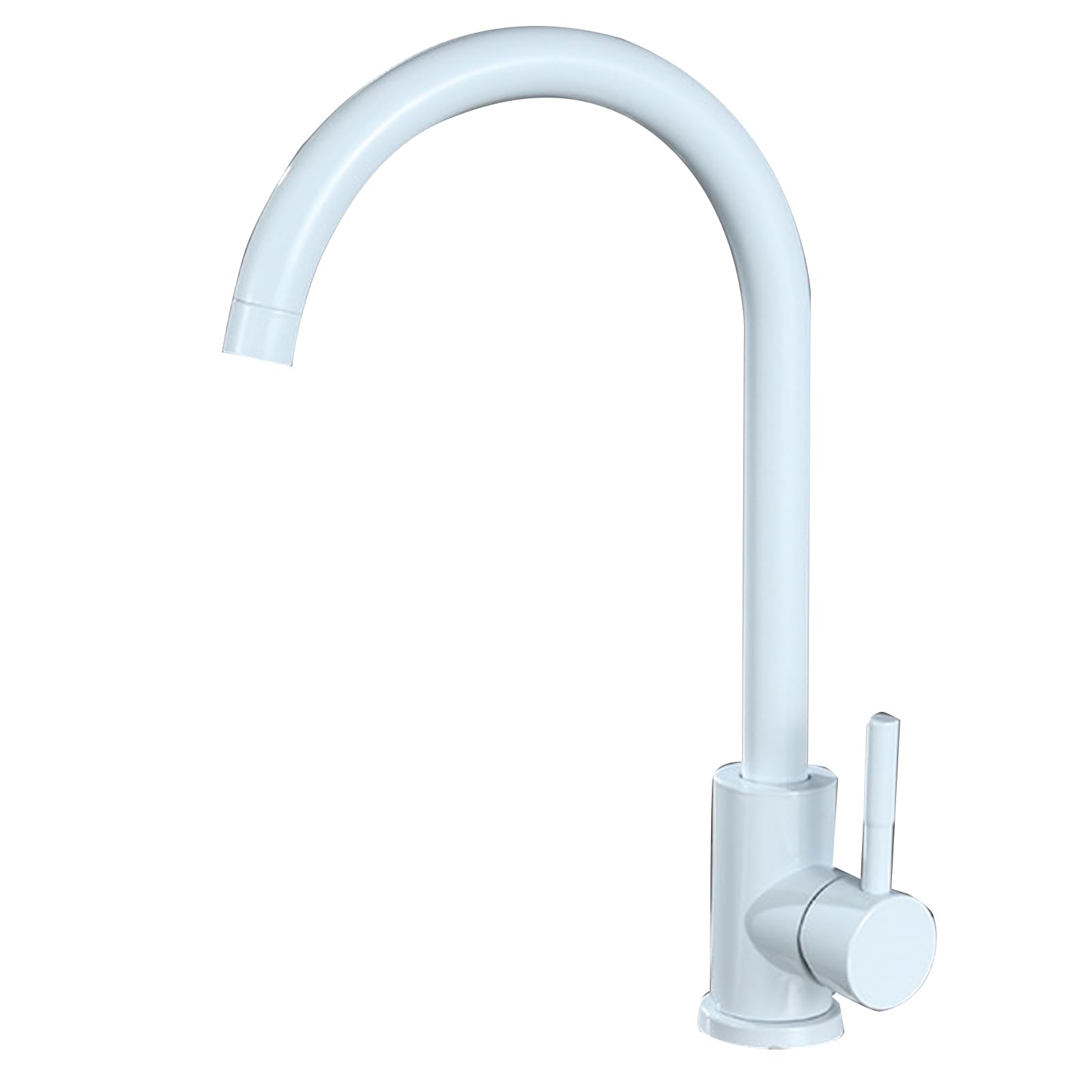 JRUIA Kitchen Faucet, 360° Swivel Washbasin Faucet, Hot And Cold Water Supply, Equipped with A 60Cm Long Water Inlet Pipe