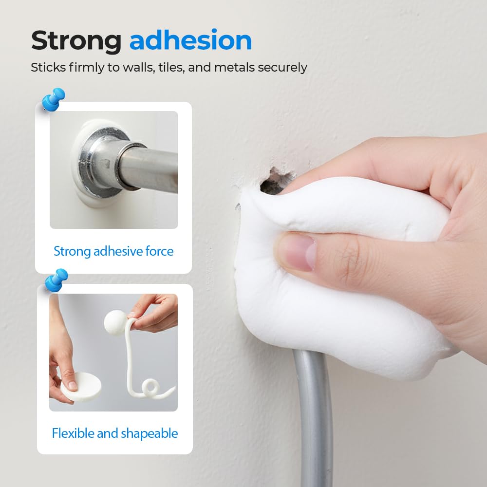 Waterproof Sealant Mastic, 2026 Upgrade Repair Sealing Clay, 30g Cement Crack Filler for Home, Multi-Purpose Mastic Seal Fix Mud Putty for Drain Connection, Wall Hole, Air Conditioning Hole (10)