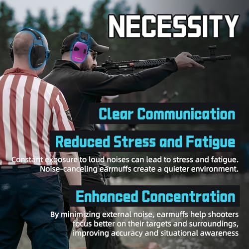 Image of ZOHAN EM054 Electronic Ear Protection for Shooting Range with Sound Amplification Noise Reduction, Ear Muffs for Gun Range