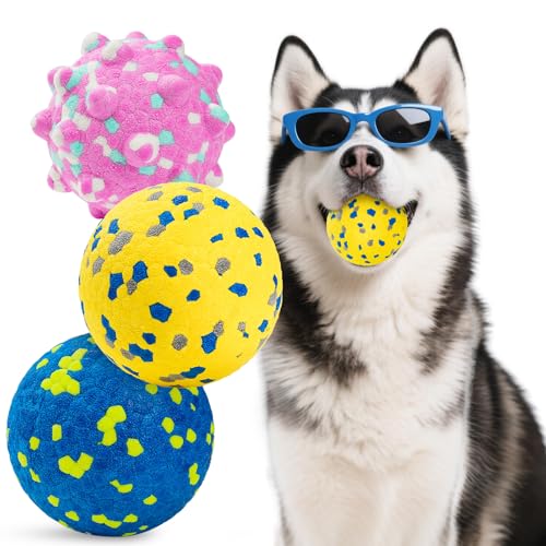 HIPPIH Dog Balls Tennis Balls, Dog Chew Toys for Aggressive Chewers ETPU