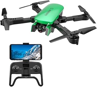 Drone RC Quad Copter Helicopter Drone with Camera for Adults and Kids 4K HD FPV Live Video Altitude Hold One Key Start Headless Mode 3D Flip Long Flight (Green)