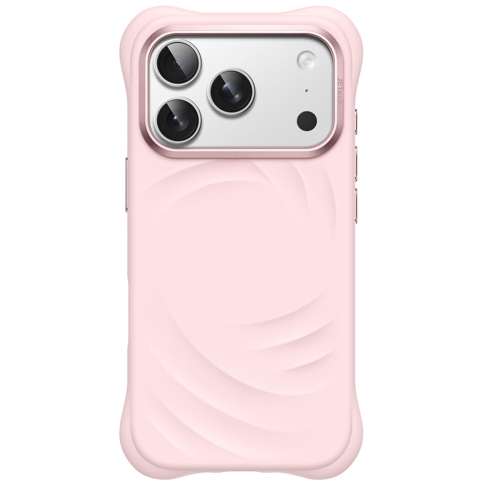 JETech Magnetische Silikon Hülle für iPhone 18 Pro Max/17 Pro Max, Hellrosa