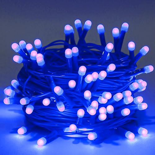 Image of Lexton 40 LED Power Pixel Serial String /Fairy Light | Plug Sourced | Suitable for Home & Outdoor Decoration, Diwali, Christmas, Ramadan, Wedding, Party, Festival (Pack of 2, Blue)