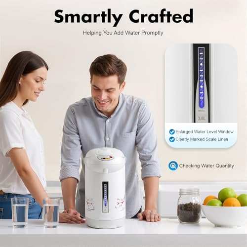 Dispensador eléctrico de agua instantáneo 3L 750W acero inoxidable blanco miniatura 6