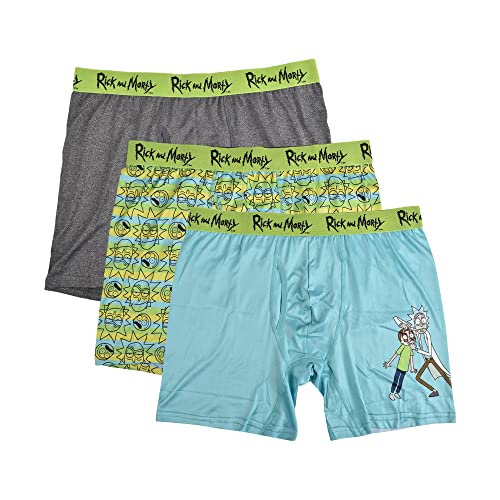 Rick&Morty Men's 3-Pack Boxer Brief Underwear