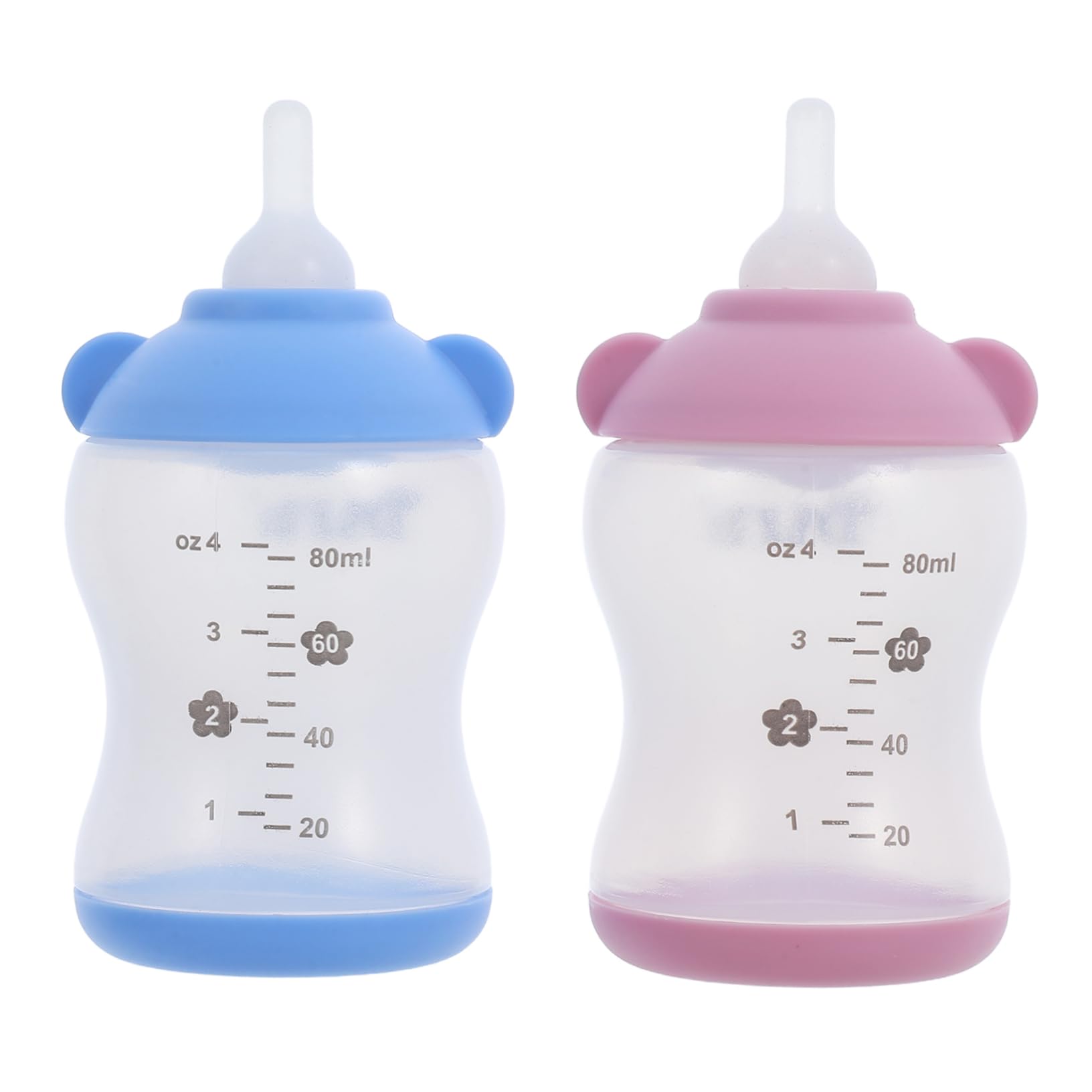 BCOATH 2pcs Pet Nursing Bottle: Portable Feeding Bottles for Small Animals Newborn Puppies and Kittens for Travel and Outdoor Use